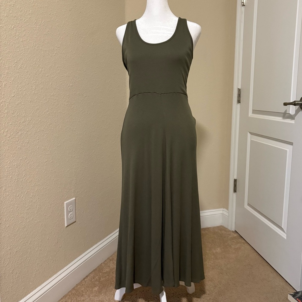 Marine Layer Olive Green Midi Dress- size medium